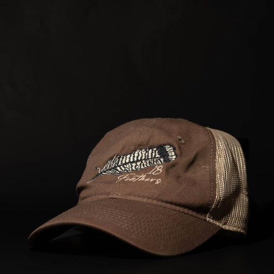 Brown Logo Mesh Back Cap