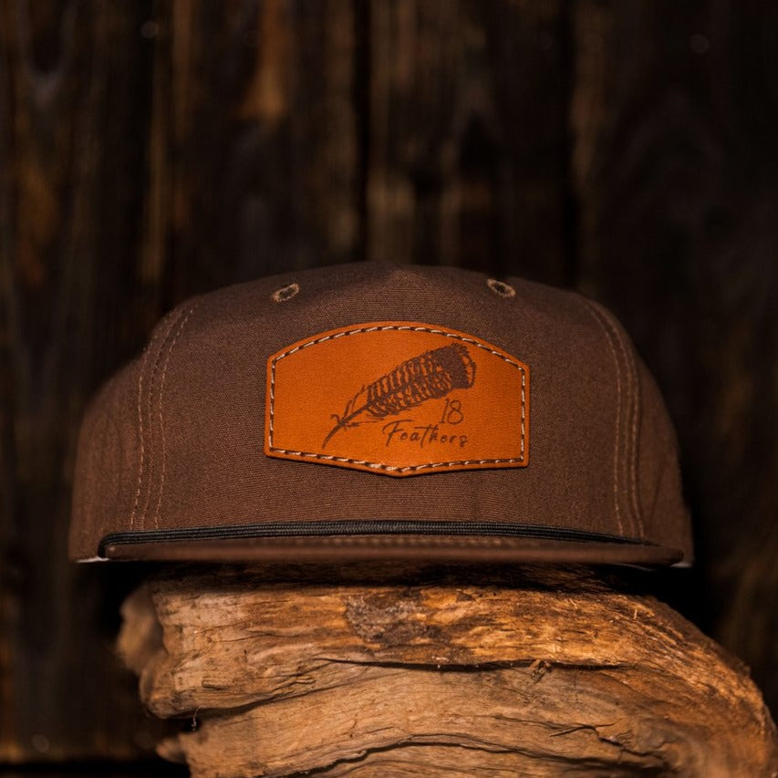Brown Patch Rope Hat – 18Feathers